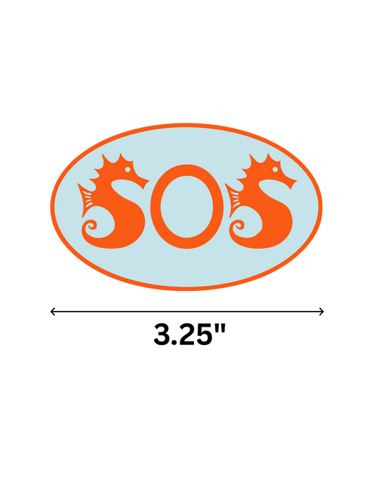 2026 SOS Oval Sticker