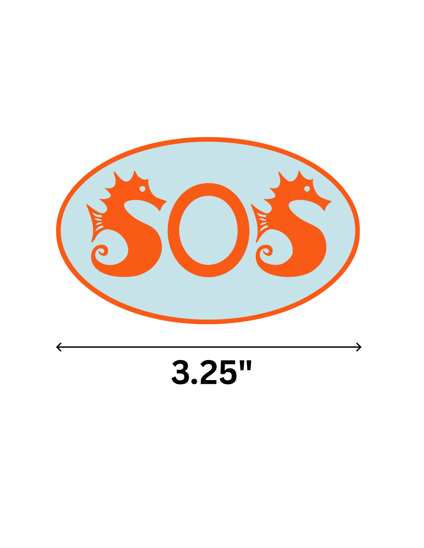 2026 SOS Oval Sticker