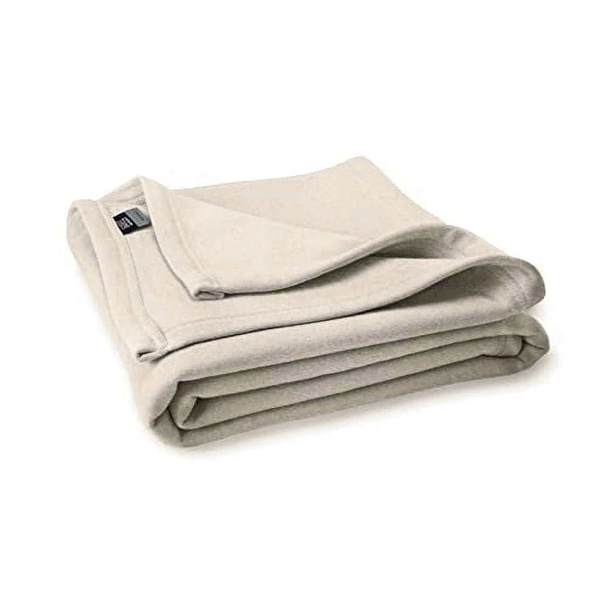 Quechee Ski Team Blanket in Oatmeal, folded
